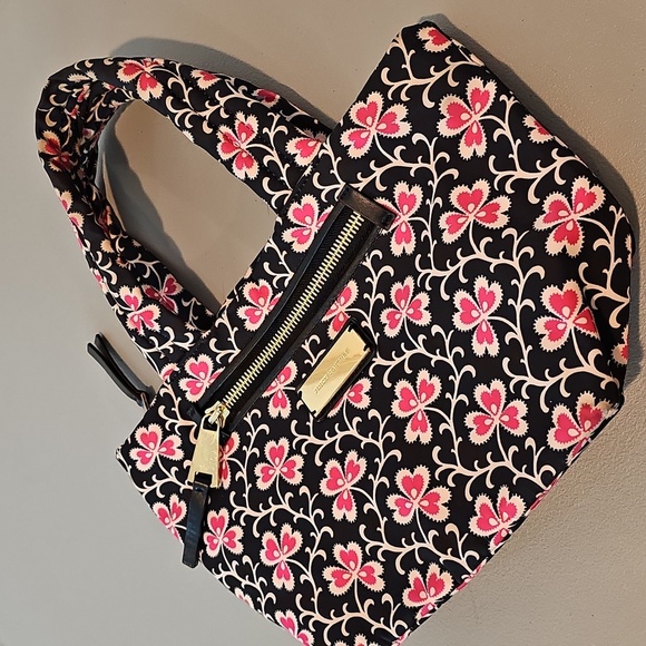 Juicy Couture Black and Pink Floral Tote - Picture 2 of 7